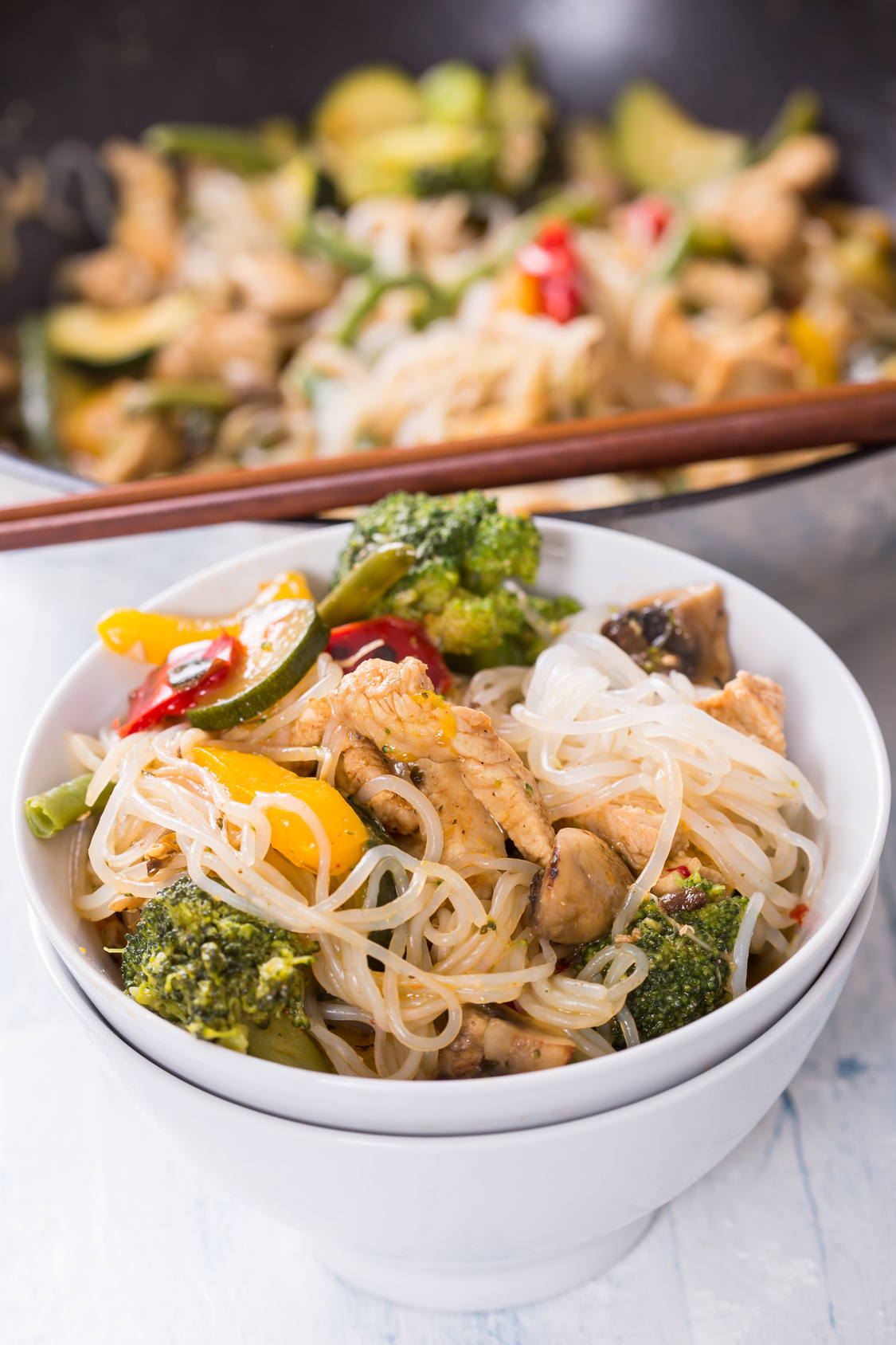 You are currently viewing Poulet thai aux brocolis et Shiratakis de Konjac
