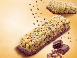 Lot de 4 barres au de chocolat et graines de chia<BR><B>Prix en baisse -4%</B>