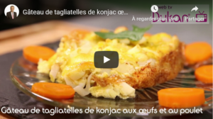 Lee más sobre el artículo Pastel de tagliatelle de konjac, huevos y pollo (Recetas Dukan)