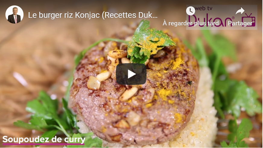 En este momento estás viendo La hamburguesa de arroz de Konjac (Recetas Dukan)