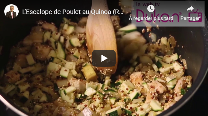 En este momento estás viendo Quinoa con escalope y calabacines