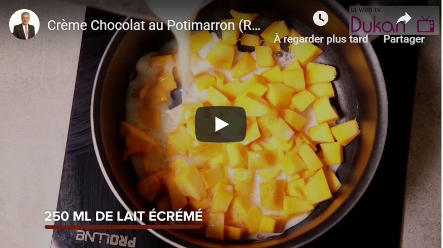 Lee más sobre el artículo Crema de chocolate con calabaza potimarron