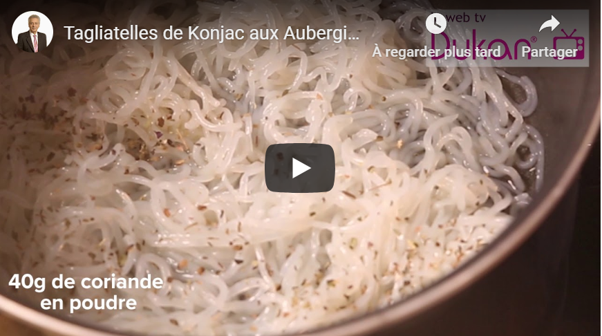 Lee más sobre el artículo Tagliatelle de Konjac con berenjenas y mango (Receta Dukan)