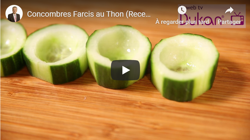 You are currently viewing Concombres Farcis au Thon (Recette Dukan)