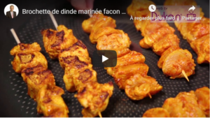 Lee más sobre el artículo Brocheta de pavo marinado estilo kebab (Receta Dukan)