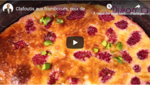 Lee más sobre el artículo Clafoutis de frambuesas, coco y pistacho (Receta Dukan)