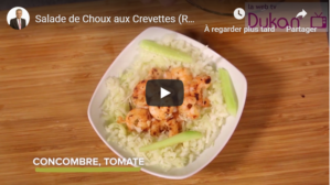 Lee más sobre el artículo Ensalada de repollo con camarones (Receta Dukan)