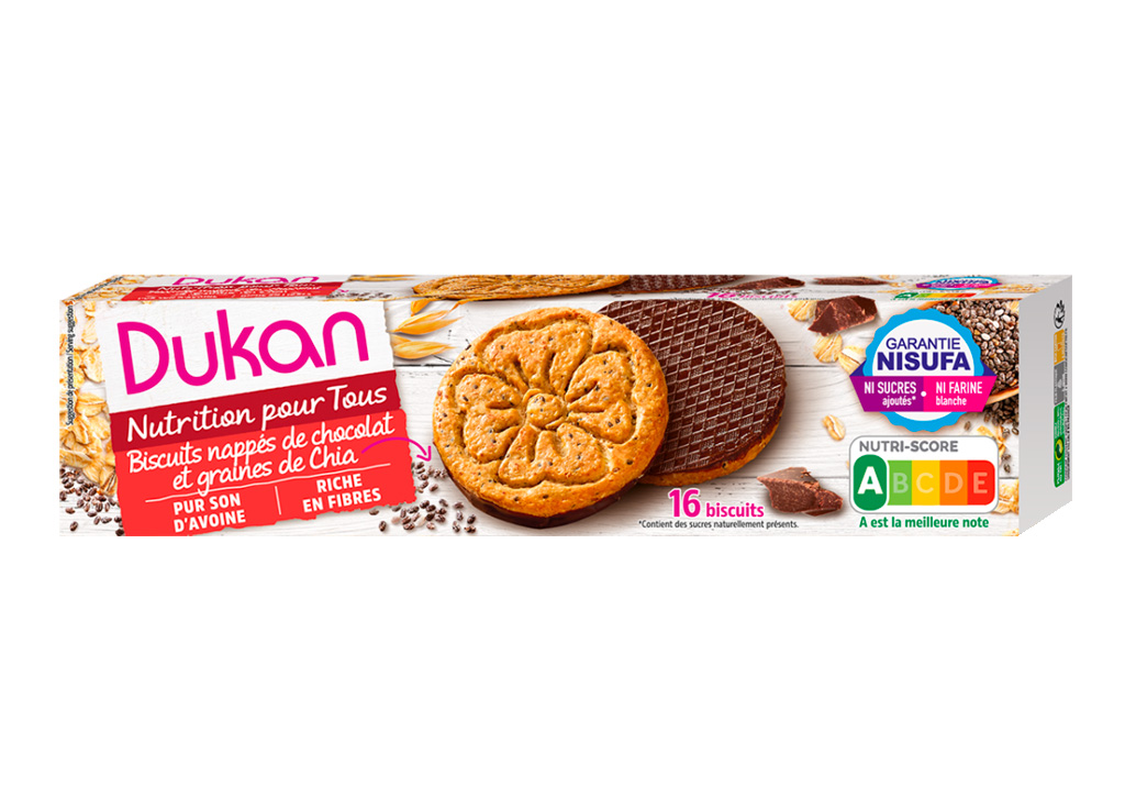 #TOUJOURS BON SEULEMENT EMBALLAGE ABIME biscuits nappés chocolat graines de chia DDM 16-10-2027