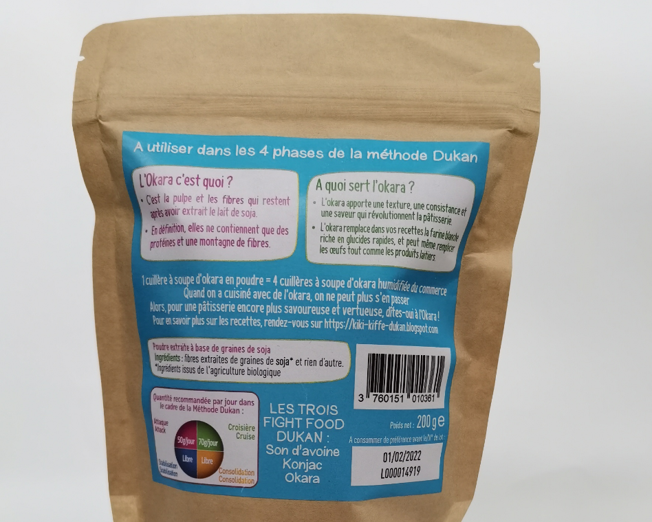 Lot de 4 poudre OKARA MON AMOUR DUKAN – Image 3