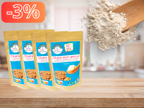 Lot de 4 poudre OKARA MON AMOUR DUKAN