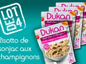 Lot de 4 Risotto de konjac aux champignons<BR><B>Prix en baisse -5%</B>