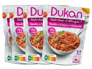 Lot de 4 noodles de konjac à la bolognaise<BR><B>Prix en baisse</B>