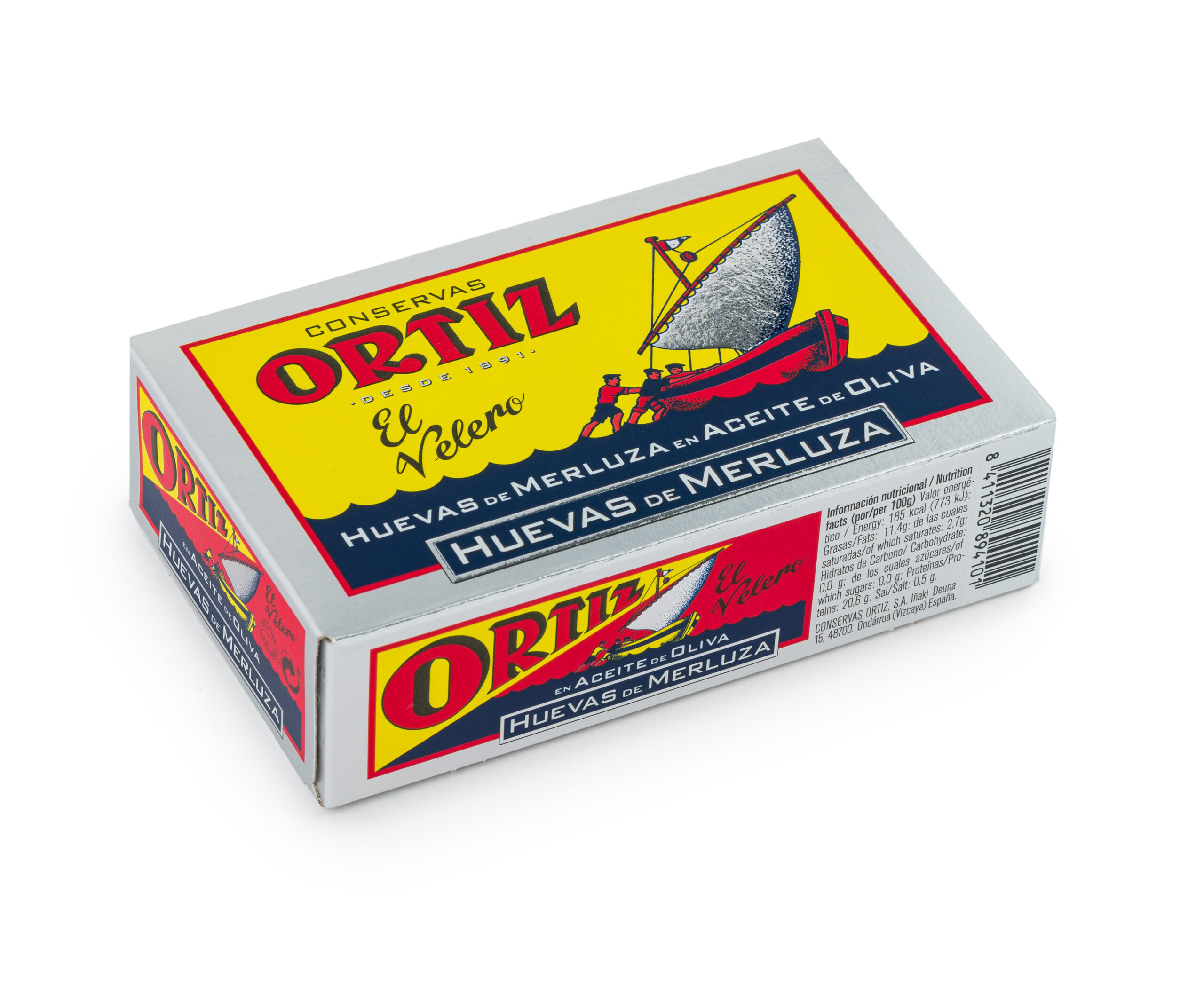 Les Œufs de merlu(poissons) à l'huile d'olive 110g - ORTIZ