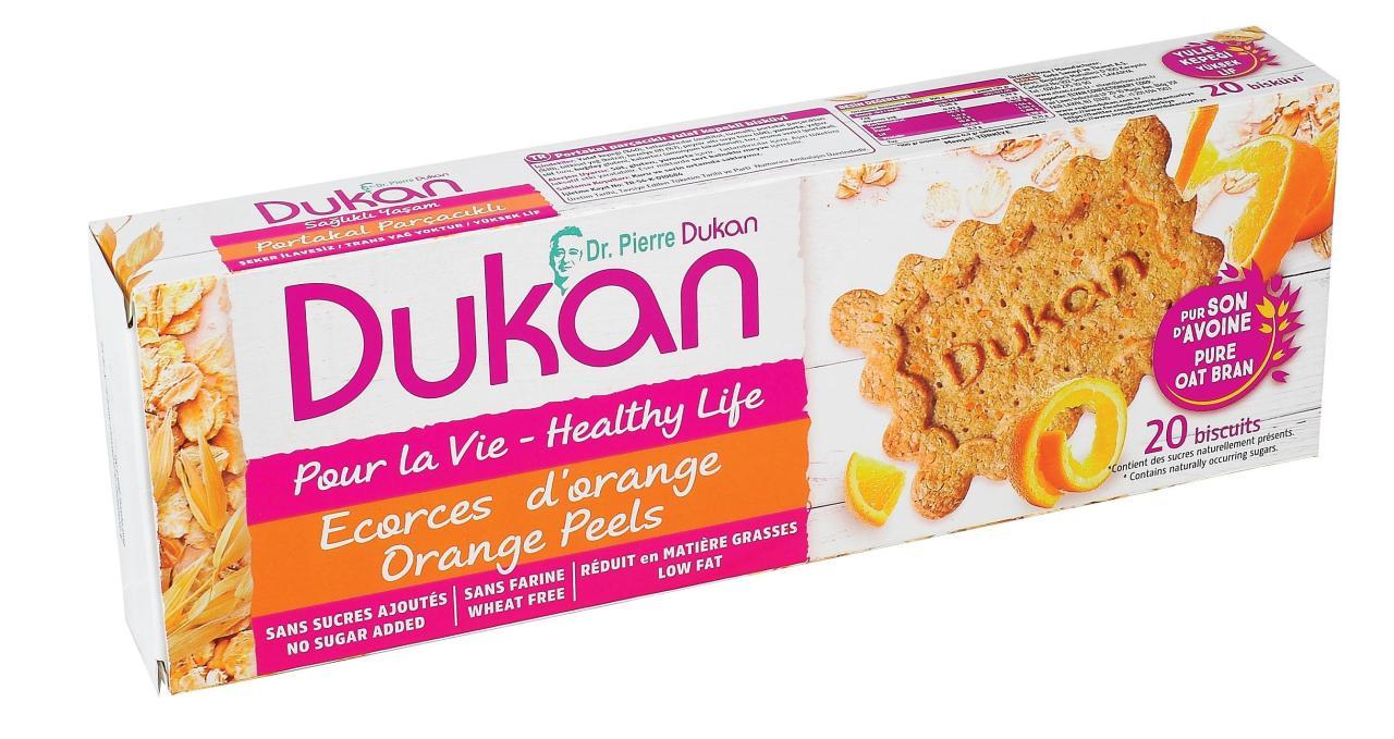 Orange peel flavoured cookies 132 g - 4x4 cookies - NEW RECIPE - NEW FORMAT