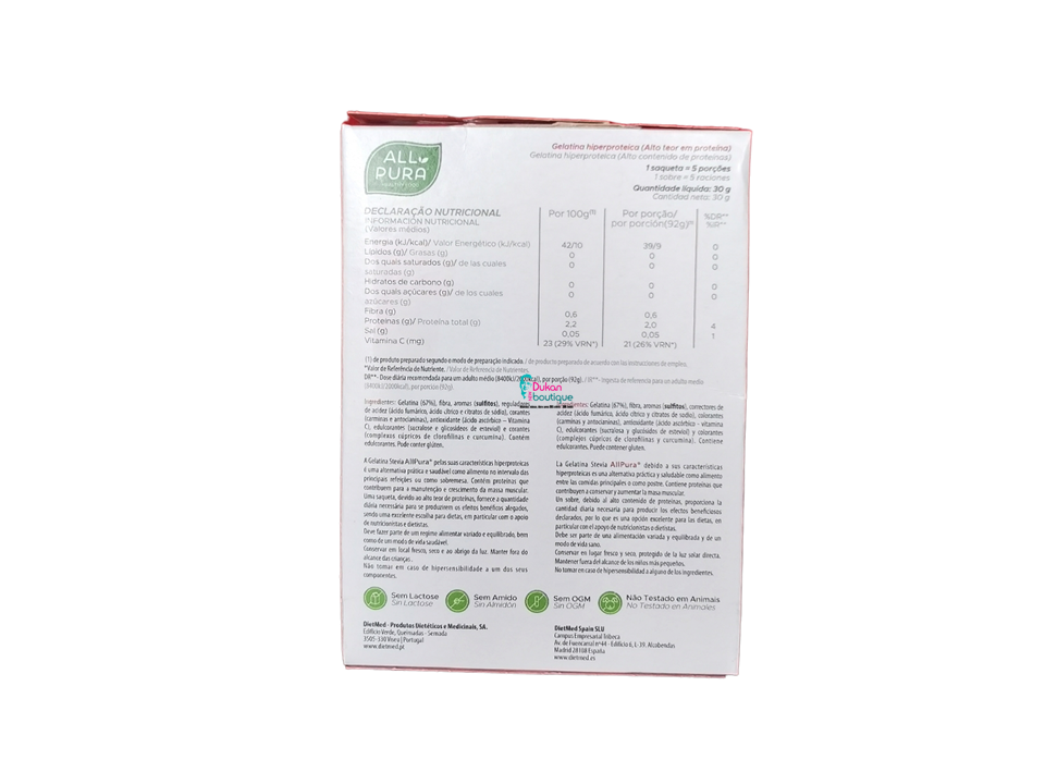 Gélatine de fruits rouges zéro 2X15G - ALL PURA<BR><B>Prix en baisse -2%</B> – Image 2