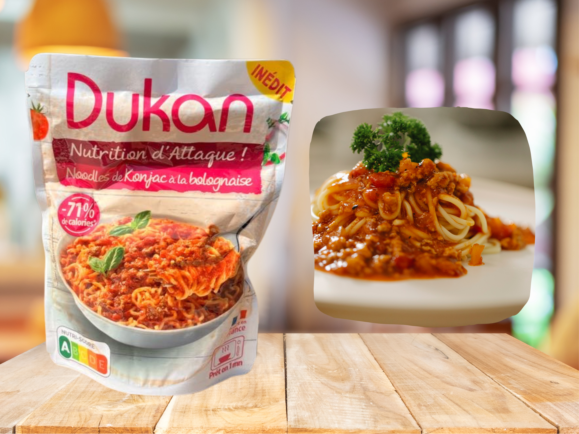 Noodles de konjac à la bolognaise dukan<BR><B>Prix en baisse</B>