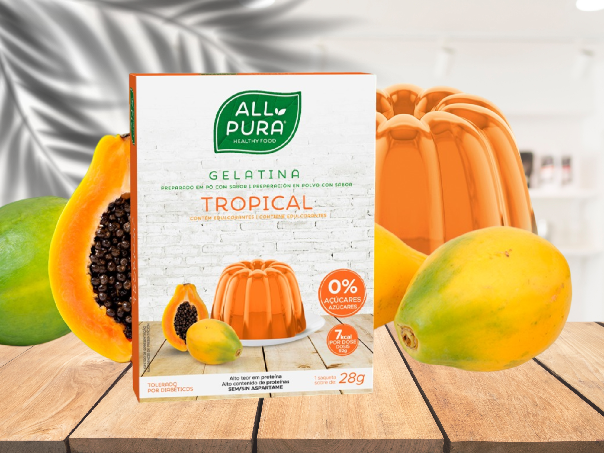 # DATE COURTE Gélatine de tropical 0% sucre 0% MG (tropical zéro Jelly ) 1x 28g DDM 31 10 2026