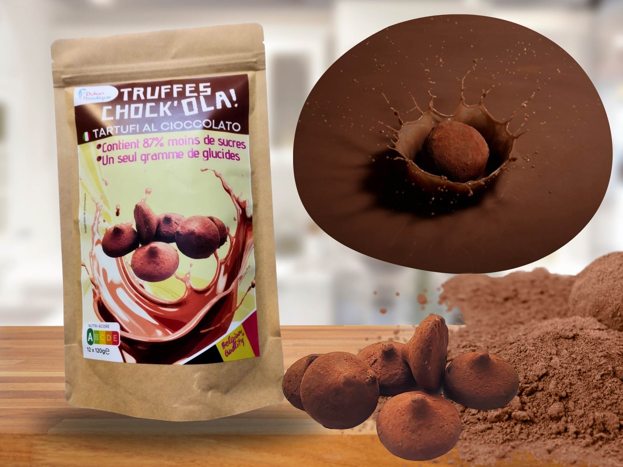 Truffes chocolat 120gr<BR><B>Prix en baisse</B>