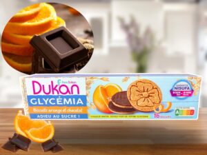Biscuits glycémia orange et chocolat 160G - 4x4 biscuits - NOUVELLE RECETTE - NOUVEAU FORMAT