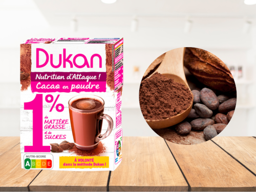 Cacao en poudre 1% de MG et 1% de sucres PROMO DATE COURTE 31 10 2026