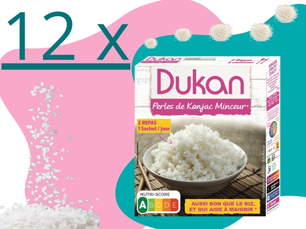 Origine chine Lot de 12 perles de konjac minceur-sec 100gr pour Riz gluant