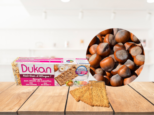 Biscuits aux éclats de noisettes 225g<BR><B> Prix en baisse - 2%</B>