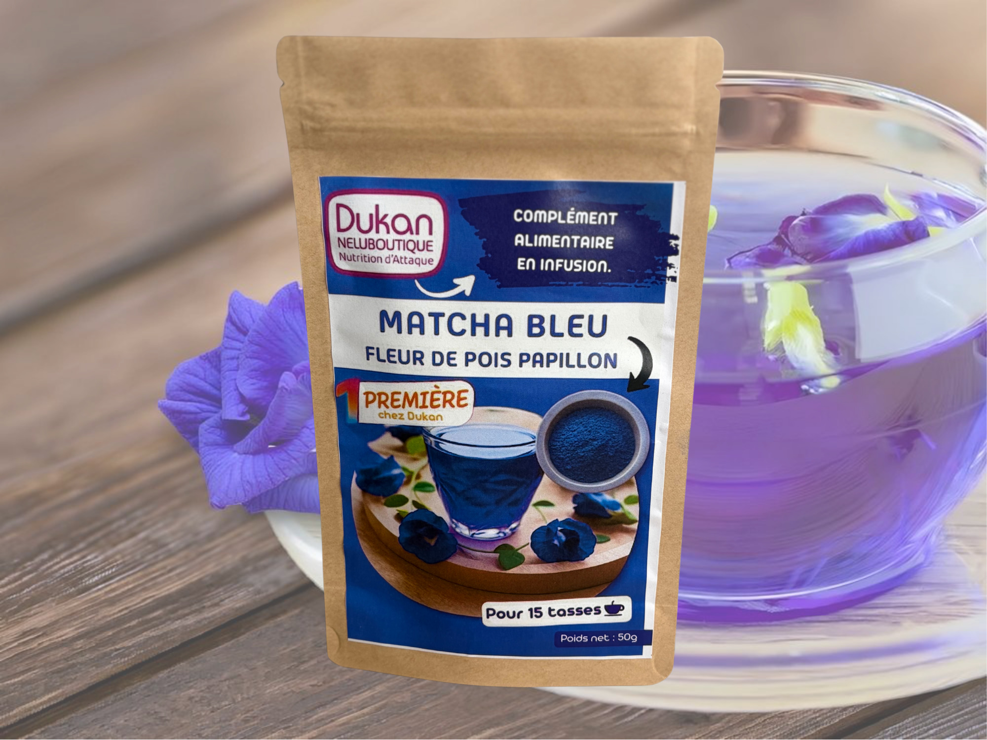 Matcha Bleu origine Indonésie