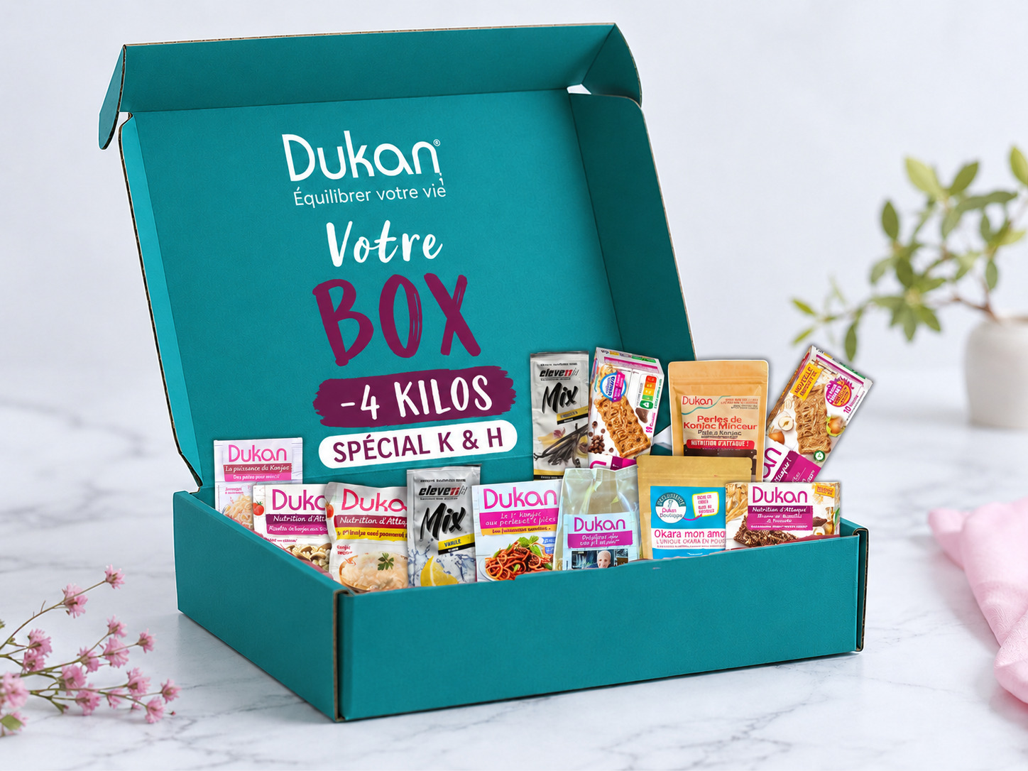 💖 BOX -4 KILOS SPÉCIAL K & H — 24 JOURS — 27 REPAS